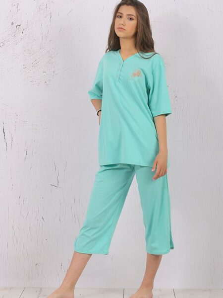 ZENE-(83-2)-Art.-160-Pidzama,-Sirovinski-sastav-100�-pamuk,-Velicine,L,XL,XXL,-Odrzavanje-60stepeni