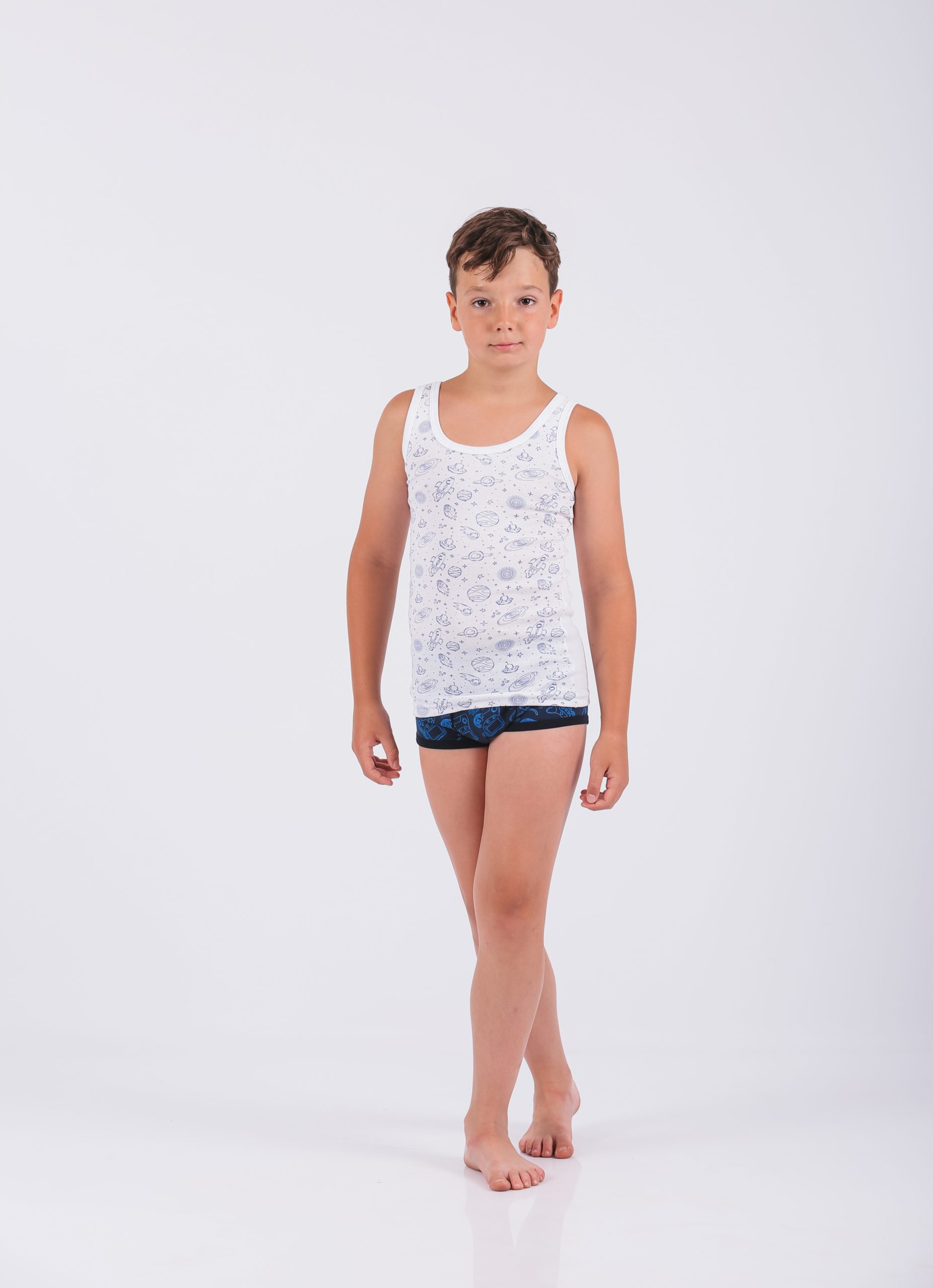 Dečija muška atlet majica sa štampom, 100% pamuk