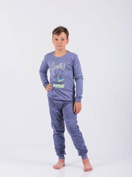 Dečija muška pidžama 504 Art.504-2, 100% pamuk za spavanje