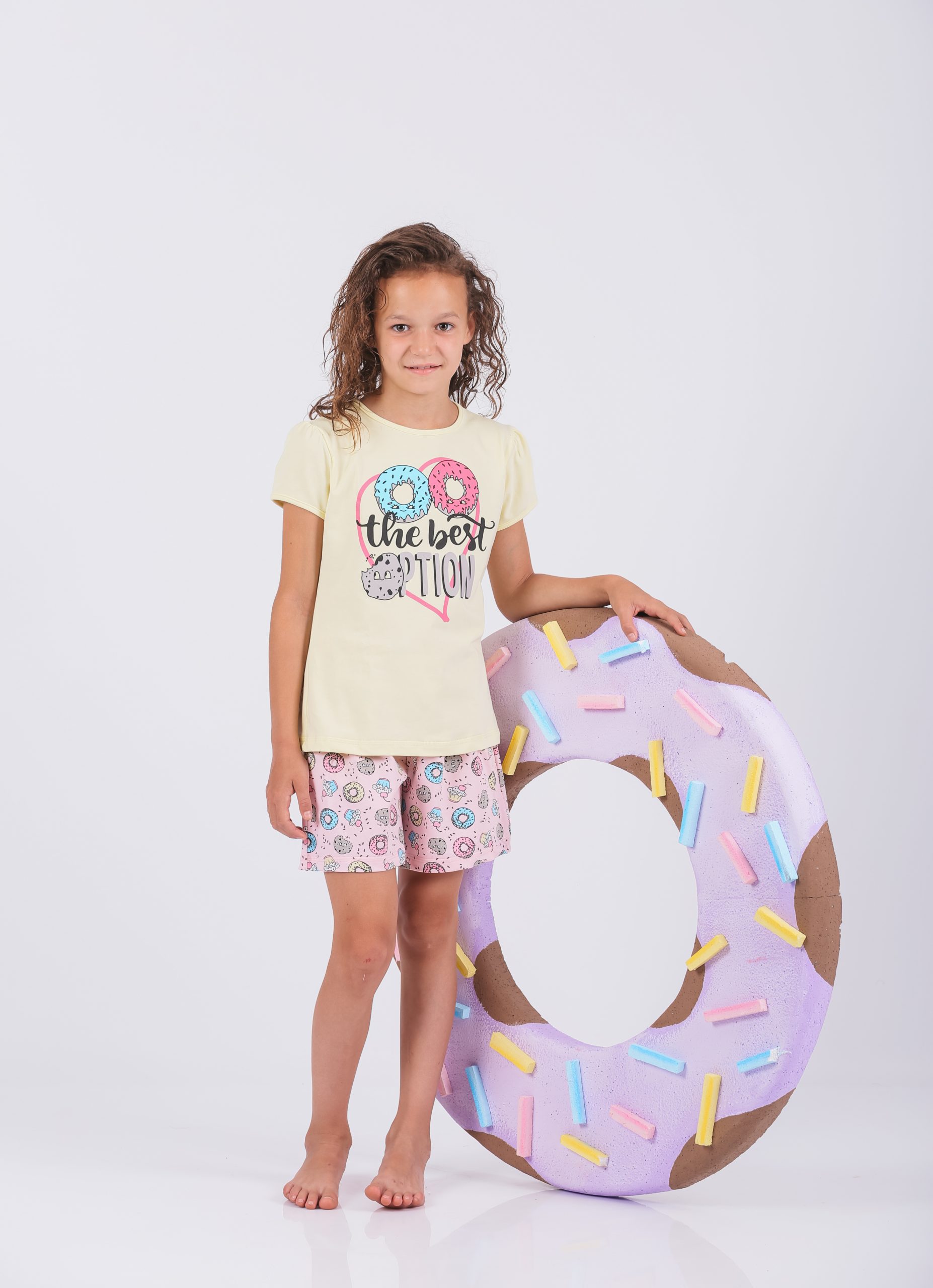 Dečiji ženski bebi dol 568 Art.568-1, pamuk i elastan za devojčice