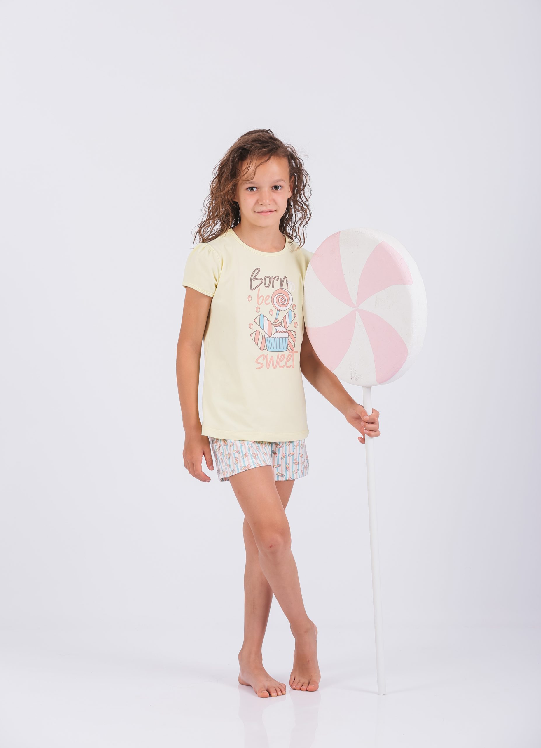 Dečiji ženski bebi dol 568 Art.568-2, pamuk i elastan za devojčice