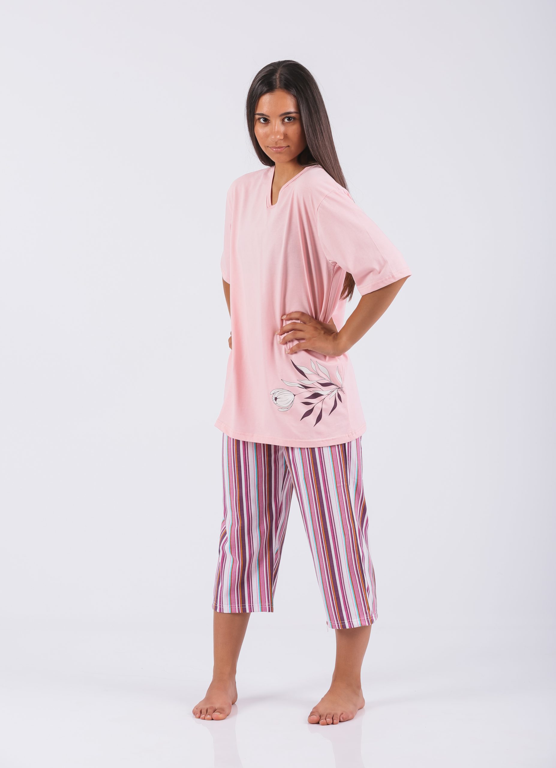 Ženska pidžama 738 Art.738-2, 100% pamuk za udobnost