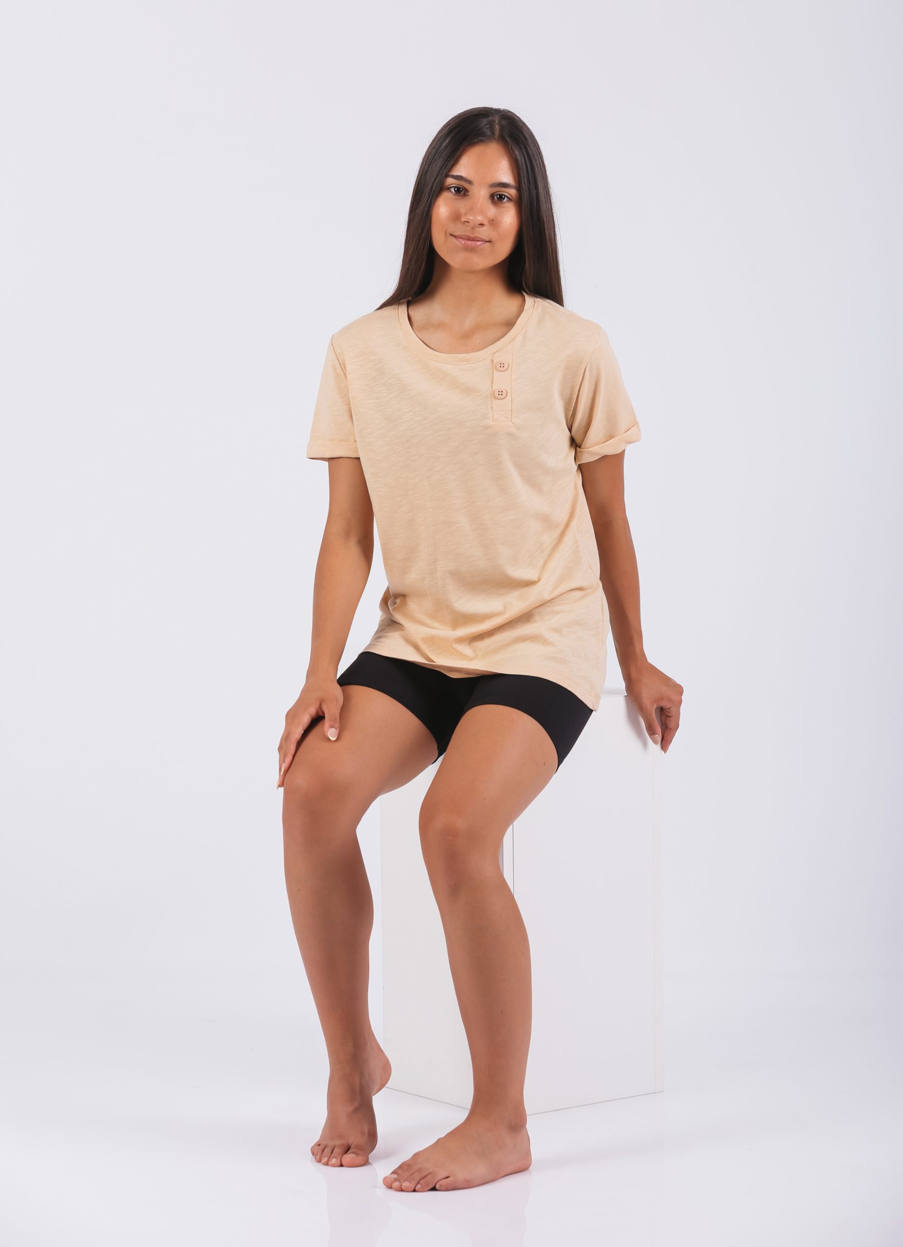 Ženska majica Sara 834, 100% pamuk za udobnost,boja koze