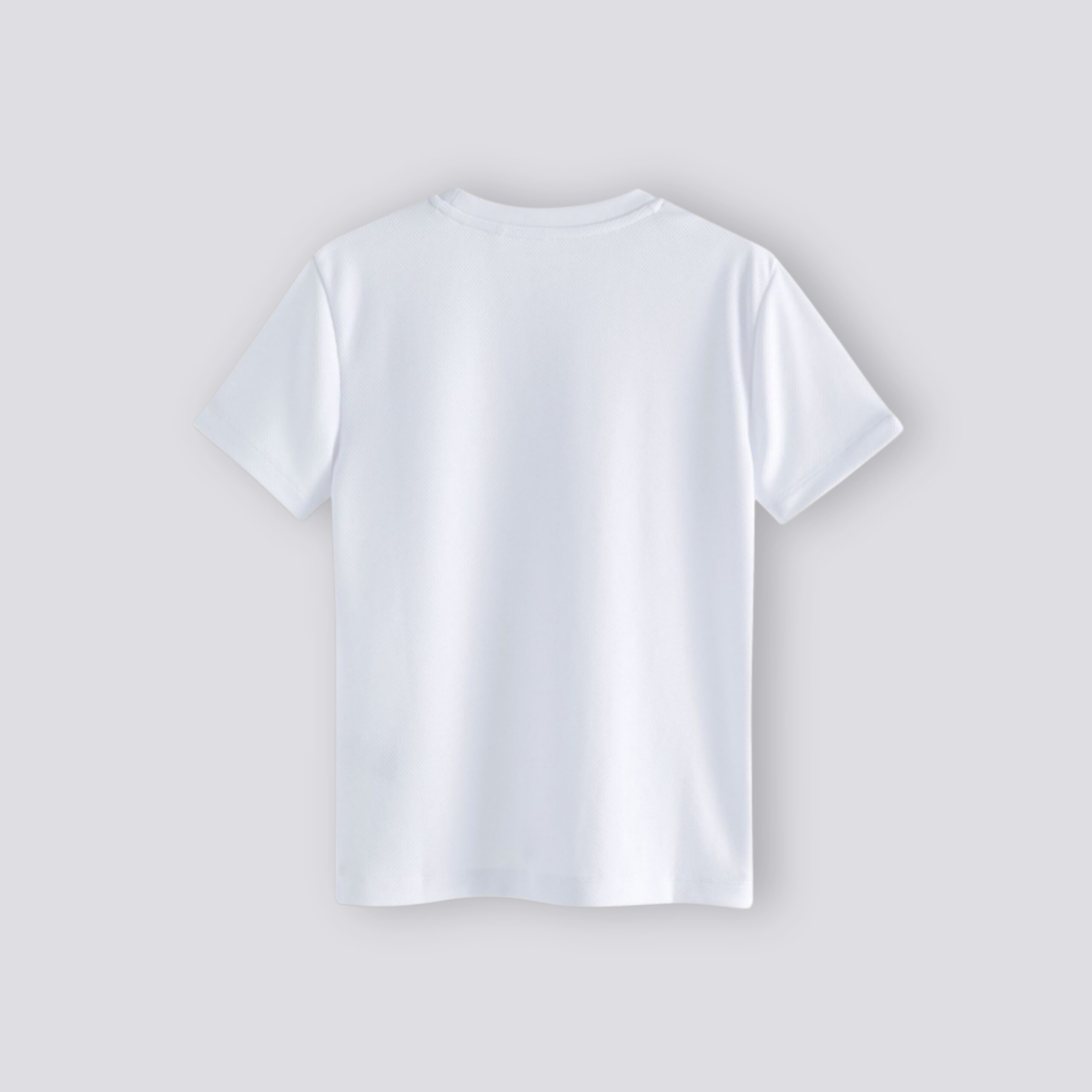 Bela majica za fizičko za decu, kratak rukav